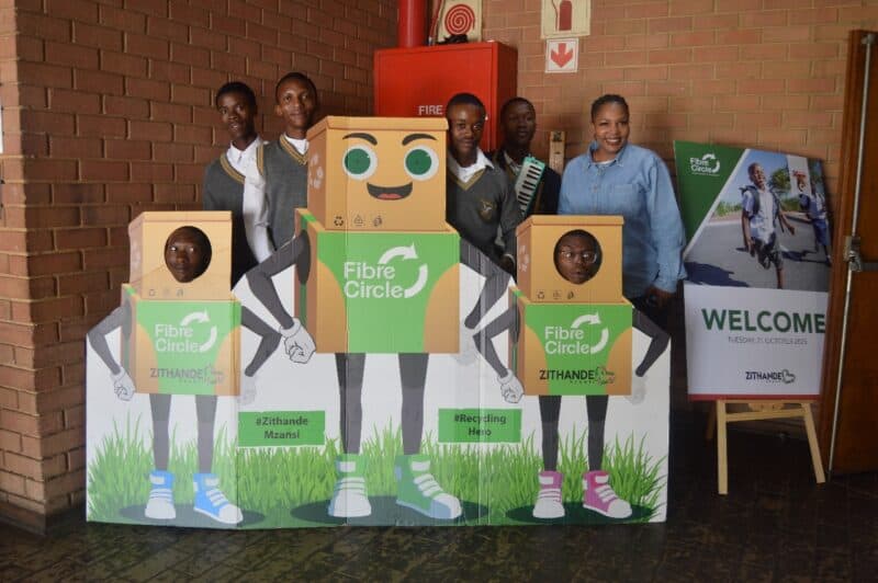 Tiger Brands and Fibre Circle launch an initiative to promote environmental sustainability and recycling awareness among primary school learners.