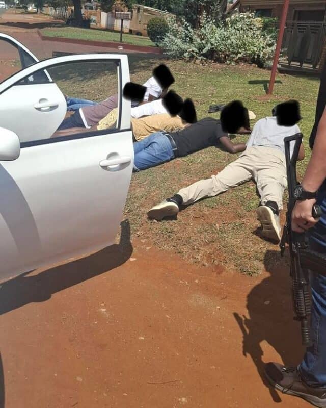 Police and security teams detain several suspects in Vosloorus following a tip-off about criminal activity.