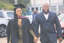 Tania Msane Zungu with husband Mxolisi Zungu. photo: Facebook