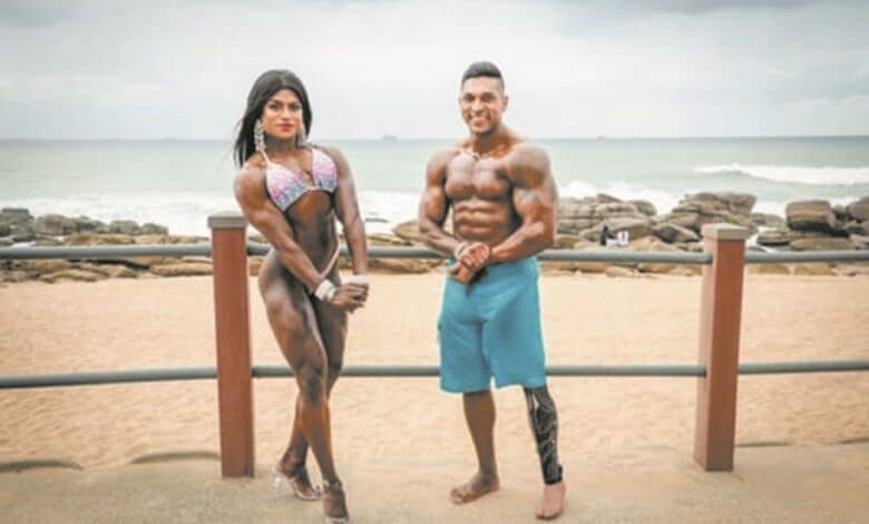Bodybuilding couple soak up the sun | The Witness