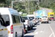 Traffic lining up. Photo: Filed