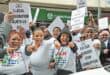 Protesters march to KwaZulu-Natal Legislature in Pietermaritzburg, demanding the deportation of undocumented immigrants in and around the City of Pietermaritzburg. Photo: Moeketsi mamane