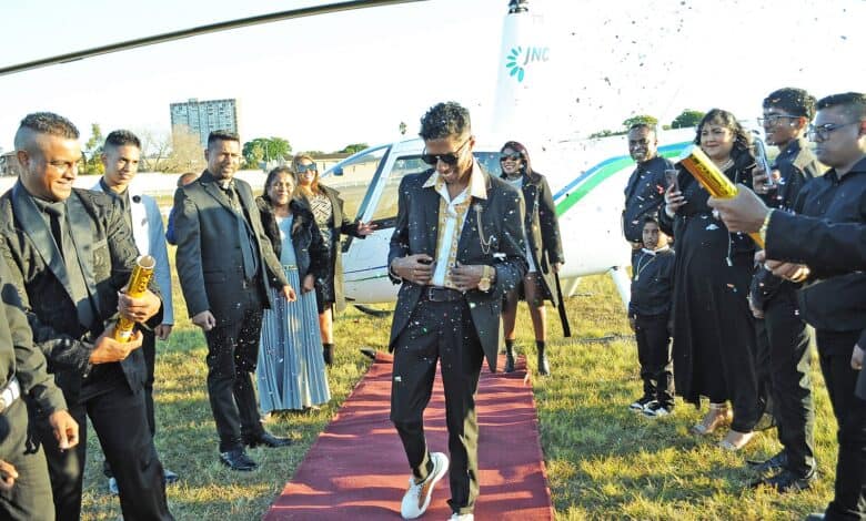 WATCH | Matric’s glitzy chopper entry