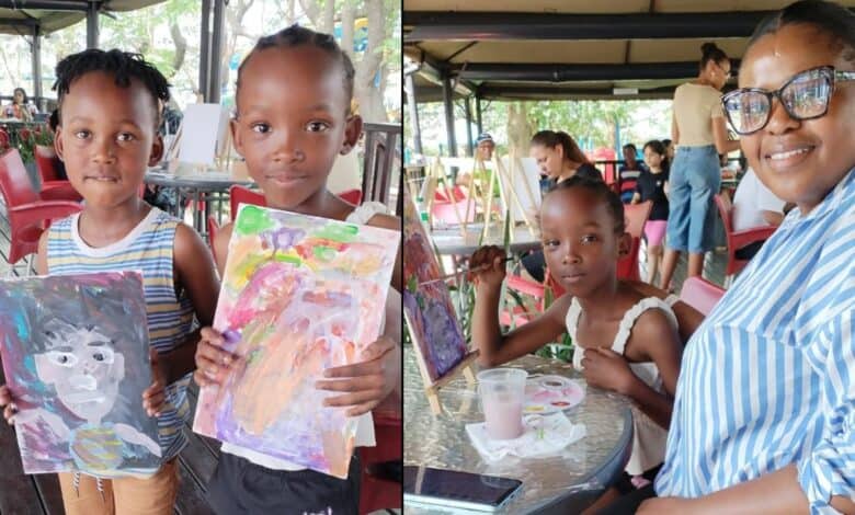 Creativity flows at Raisethorpe Sasol Garage sip and paint event | The ...