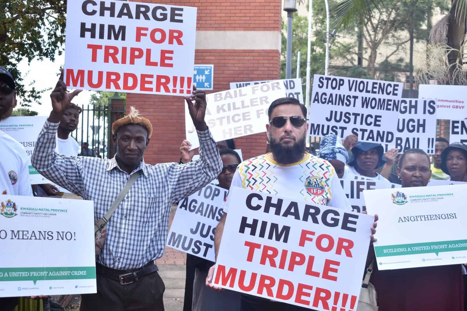 Calls for triple murder charges as man appears for murder of pregnant ex-wife