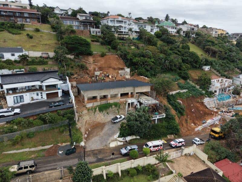 Ballito construction site temporarily halted after bank collapse | The ...