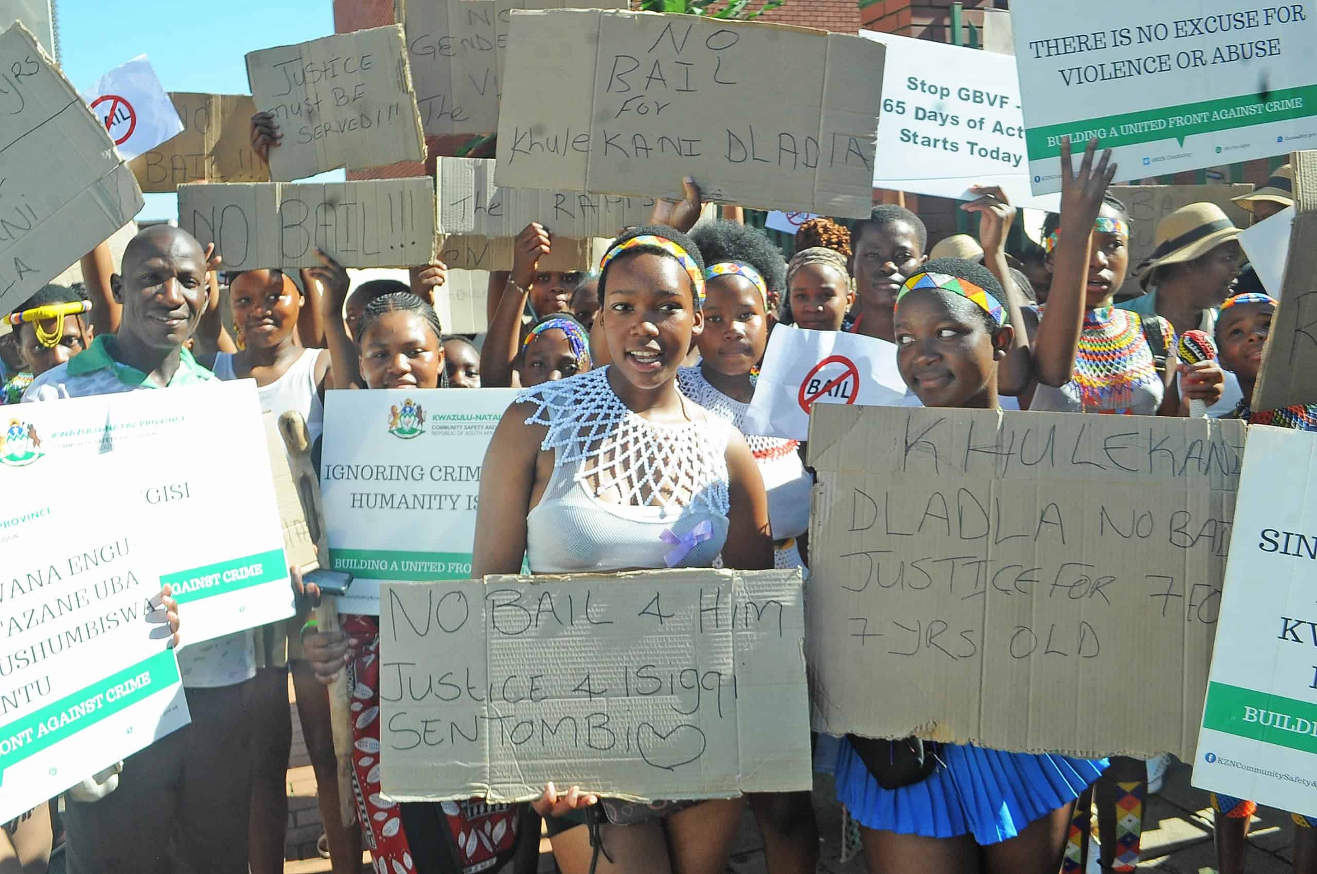 WATCH | Man in court for child rape as protesters demand no bail