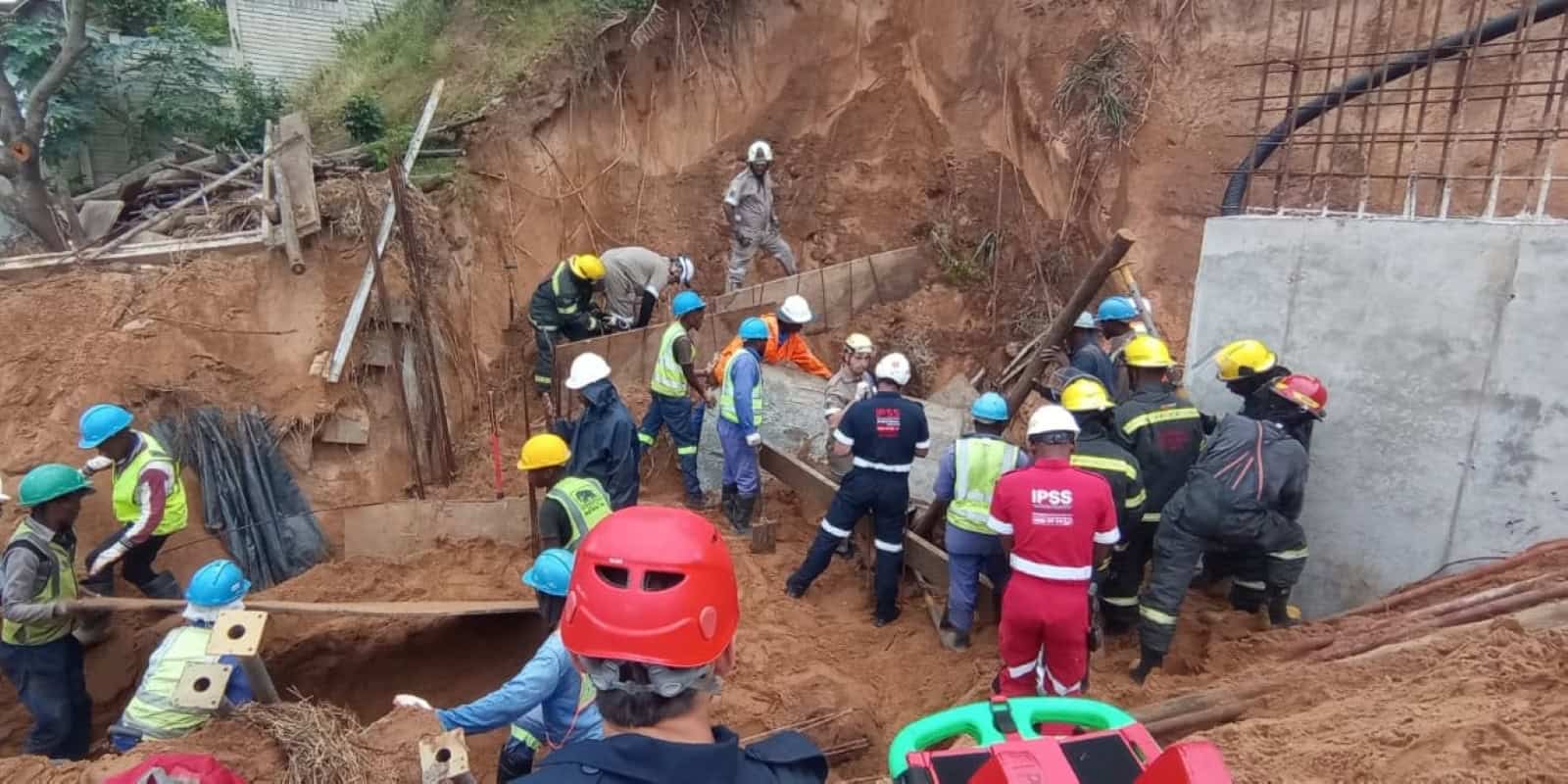 Two construction workers rescued after Ballito trench collapse