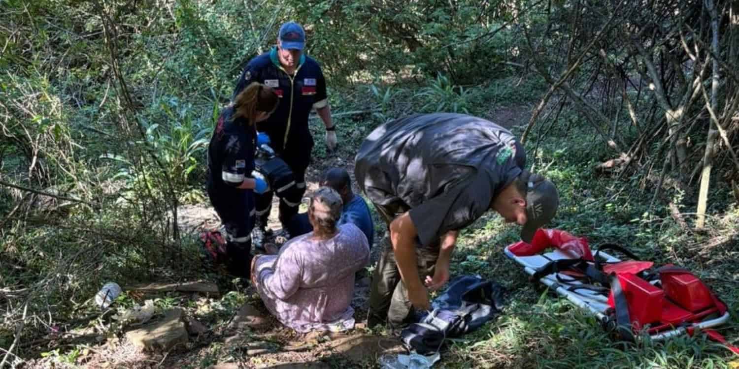 Two hour rescue saves injured tourist at Howick Falls