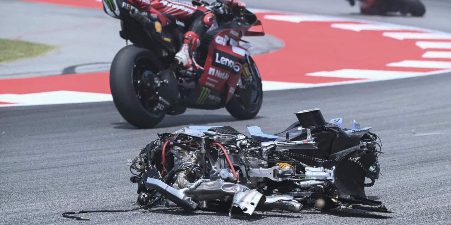 Alex Marquez injured in horrific Catalan MotoGP crash