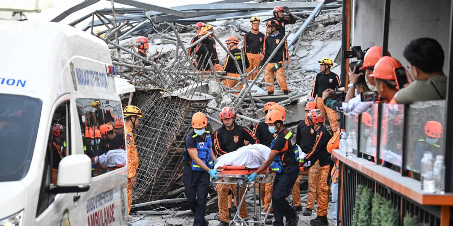 Rescuers search for 20 missing after Philippine building collapse
