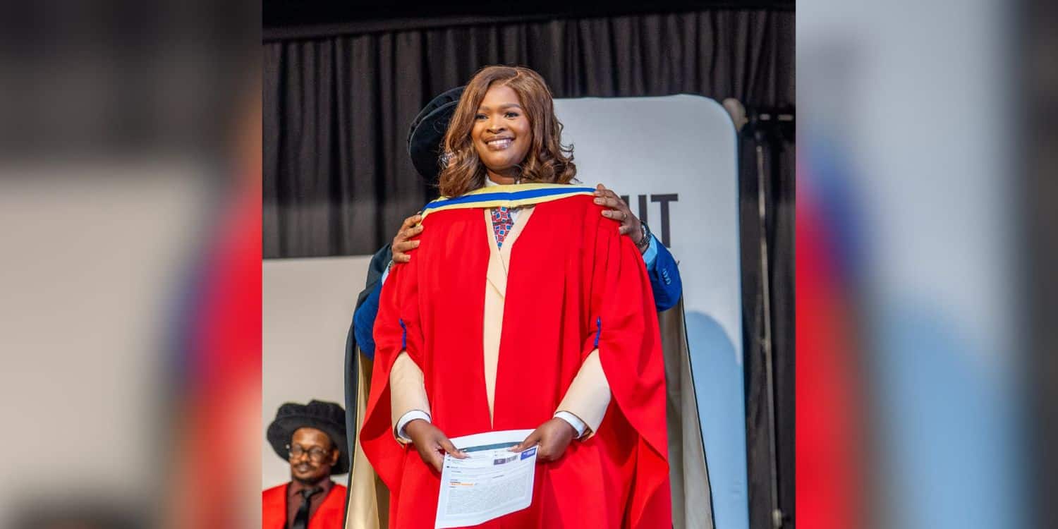 Former Miss DUT achieves PhD in autumn graduation ceremony