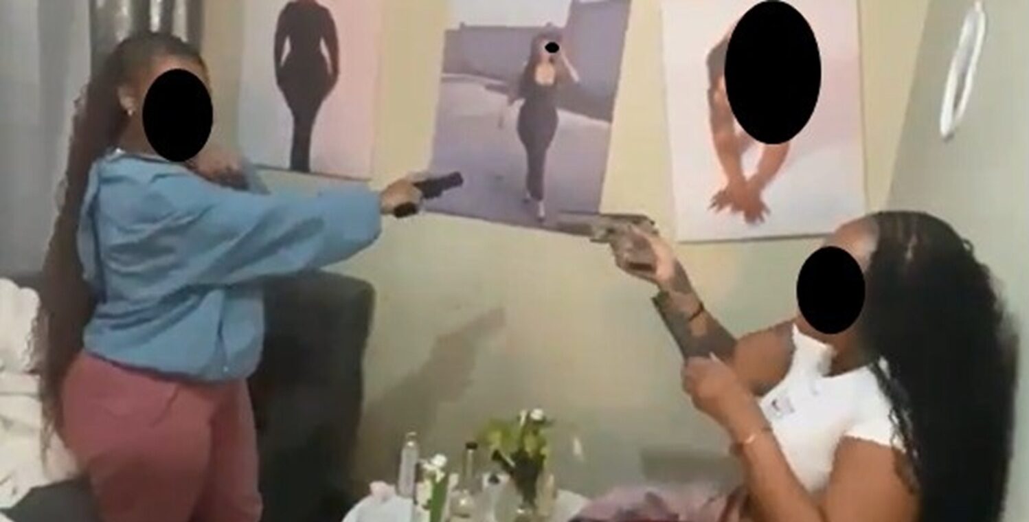 WATCH | Police issue warning after viral video of women cocking guns