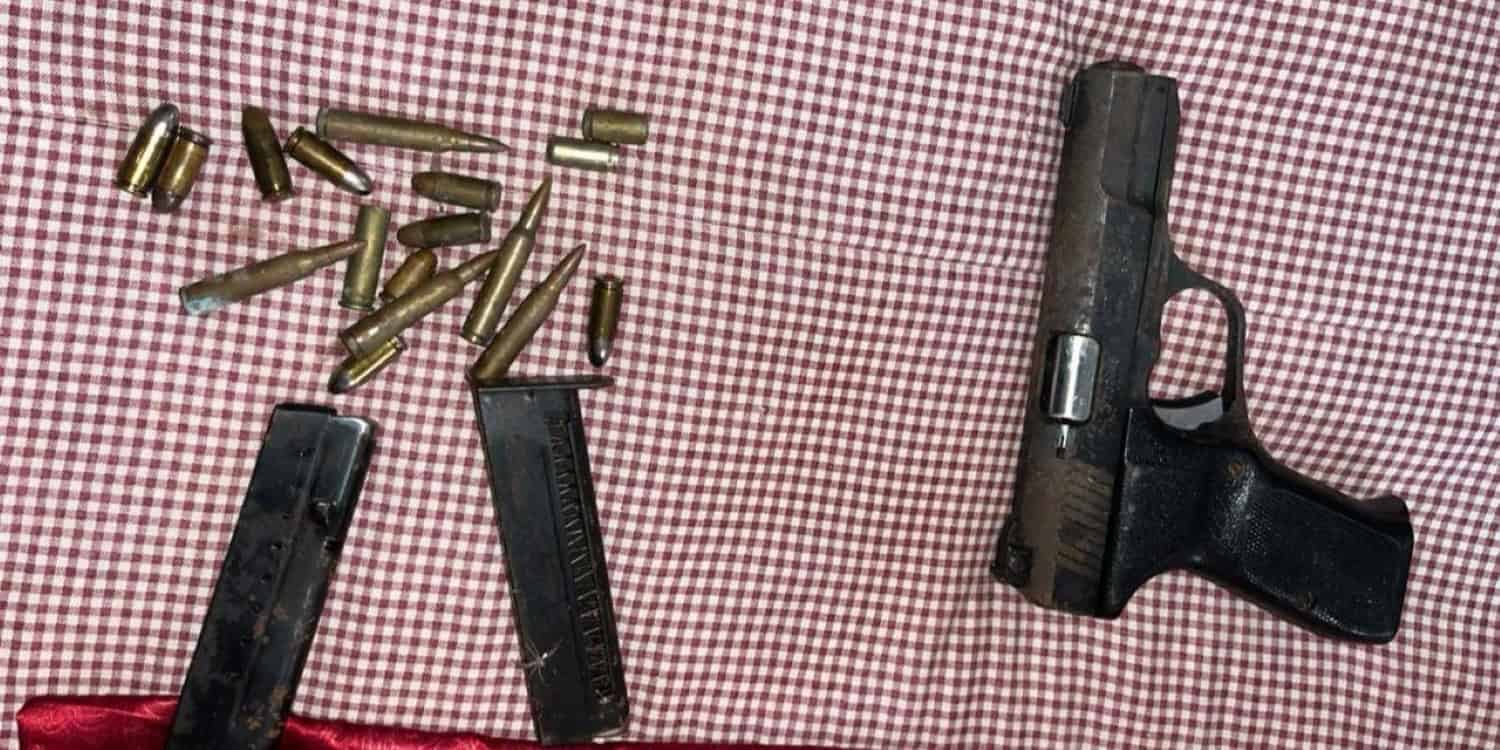 Suspect arrested for possession of unlicensed firearm and ammunition