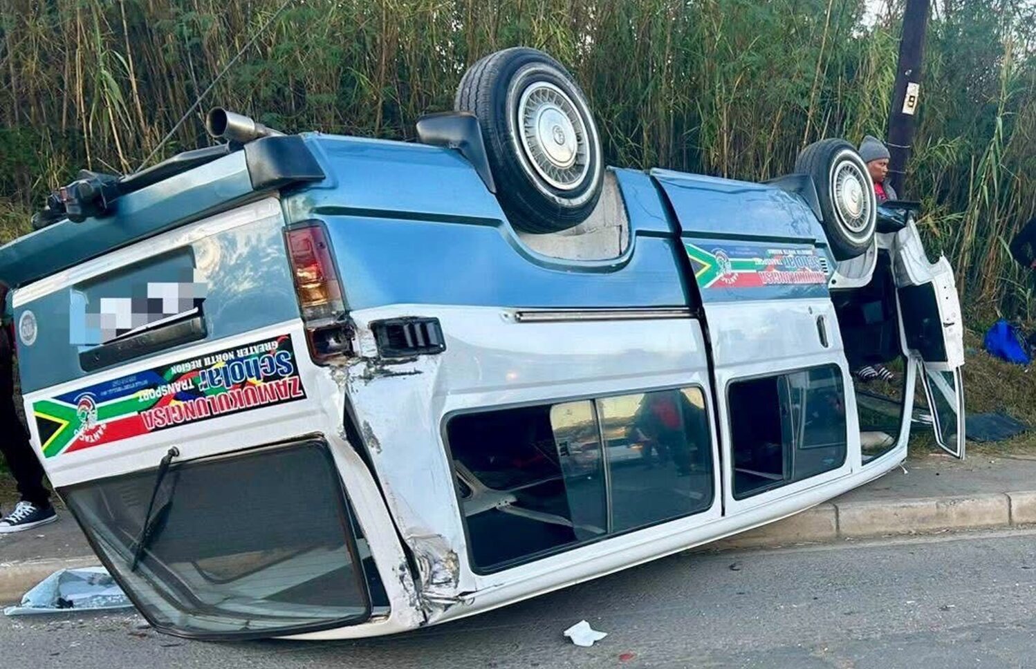Nineteen pupils injured after Durban scholar transport overturns