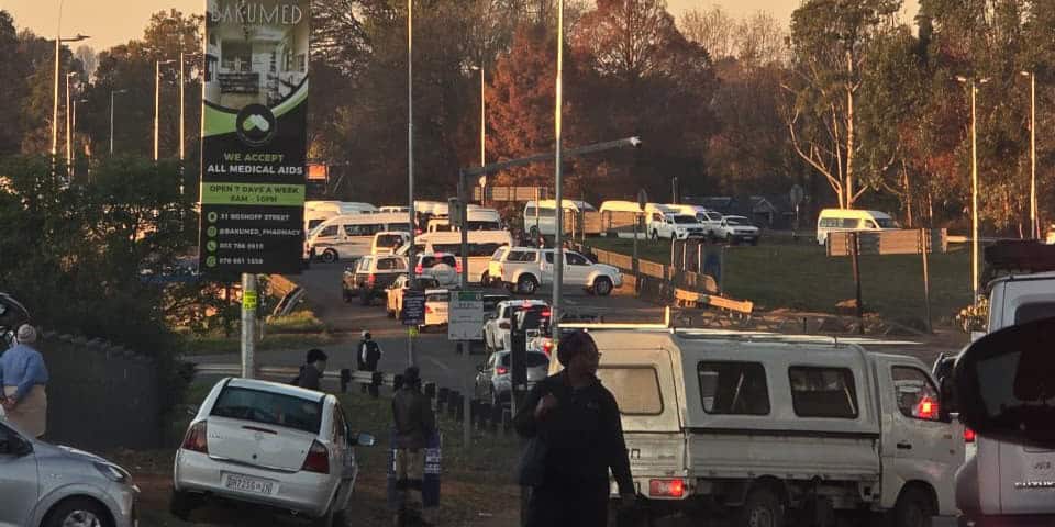 Traffic resumes after taxi protest blocks Hilton interchange