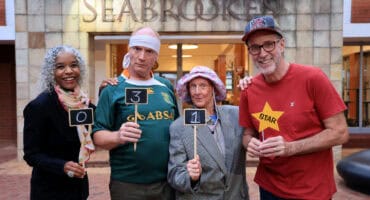 Shannon Kenny (Karen and Me), Aaron McIlroy (Rugby Mad), Toni Morkel (Cottonwool Kid) and,Patrick Kenny (Comedy Games) will be performing at this year's 031 Festival at Seabrookes Theatre at DHS in Durban. Photo: Shelley Kjonstad