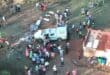 A drone shot of the angry mob surrounding the police vehicle in Ndwedwe. Photo: Reaction Unit South Africa