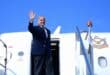 Pakistan's Prime Minister Shehbaz Sharif waving while departing after attending the 5th edition of the three-day Antalya Diplomacy Forum (ADF2026) in Antalya. Photo: AFP