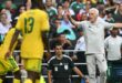 A file image of South Africa's Belgian head coach Hugo Broos gestures during the 2026 World Cup Group A football match between Mexico and South Africa at the Mexico City Stadium in Mexico City on June 11, 2026. Photo: AFP
