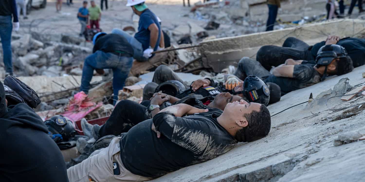 Venezuela search teams scramble as hope fades of finding quake survivors