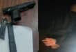Aggressive motorist arrested by RTI and gun seized. Photos Department of Transport and Human Settlements