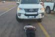 The Fortuner and the man who was arrested. Photo: SAPS