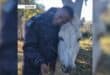 A screengrab of NSPCA inspector, Kabelo Ditlhanke, with Lily, the rescued donkey. Photo: NSPCA