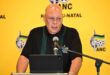 ANC provincial convenor Mike Mabuyakhulu speaks at an engagement between ANC provincial leaders and representatives of the creative sector in Durban on Monday. Photo: Facebook/KZN ANC