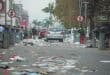Motorists and pedestrians in Pietermaritzburg are being forced to navigate piles of litter, dirt and uncollected waste as the ongoing protest by waste management workers continues to impact the city's streets. Pictured is Church Street in the CBD scattered with litter. PHOTO: MOEKETSI MAMANE