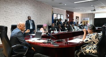 KwaZulu-Natal Premier Thami Ntuli addressing UN officials during a meeting at the Durban Premier's Office on Thursday. PHOTO: SUPPLIED