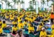 Participants at a Internal Day of Yoga event held at Durban. Photo: Supplied