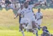 Saints fullback PJ Dlamini evading defenders on Old Orchards against St Stithians. PHOTO: Justin Waldman