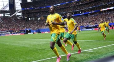 Teboho Mokoena of South Africa celebrates a goal during the FIFA World Cup 2026 Group A match between Czechia and South Africa at Atlanta Stadium on June 18, 2026 in Atlanta, Georgia. PHOTO: AFP