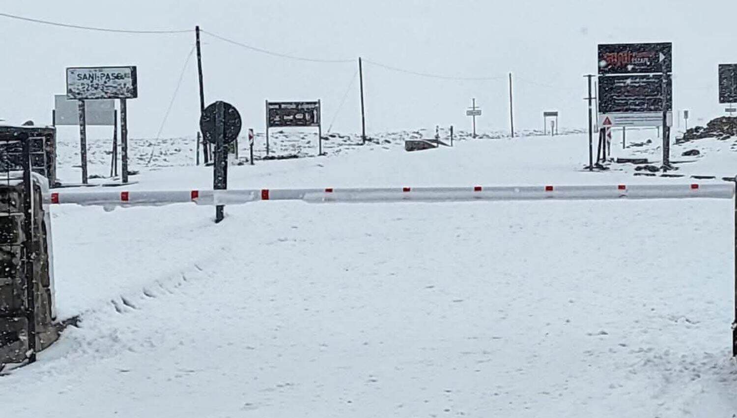 Emergency teams assess storm damage, snow blankets Sani Pass