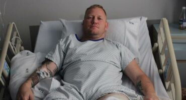 Steven Vorster while he was still in hospital. Photo: Nkosephayo Vilakazi