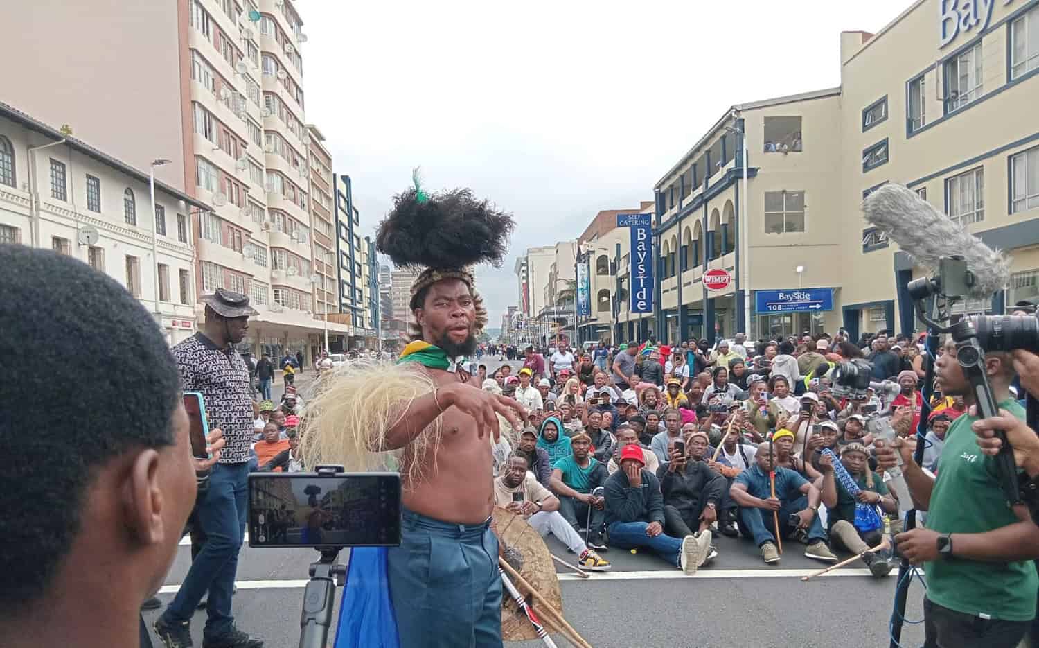 Durban anti-illegal immigration protest remain peaceful