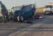 Head-on crash. Photo Midlands EMS