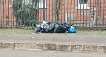 Piles of garbage bags could be seen around Pietermaritzburg due to the ongoing strike.