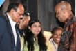 KZN Premier Thami Ntuli (right) having a light moment with businessman Vivian Reddy (left) during Phoenix's 50th year anniversary celebrations. Photo: Supplied