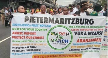 Protesters from Pietermaritzburg turned up in large numbers at the March and March Movement's anti-illegal demonstration which began at Durban's King Dinizulu Park on Tuesday afternoon.