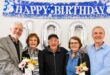 Roy Roberts (centre), who celebrates his 100th birthday on Sunday, is pictured with his children, David, Claire Radford, Vivienne Hall and Hugh Roberts, at a birthday party hosted by the Presbyterian Church in Howick. Photo: Moeketsi Mamane