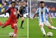 This combination of file photos created July 2, 2026, shows Cape Verde's forward #20 Ryan Mendes in Miami Gardens on June 21, 2026 (L); and Argentina's forward #10 Lionel Messi in Miami on July 14, 2024. Photo: AFP