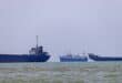 In this picture obtained from Iran's ISNA news agency on June 18, 2026, vessels are seen anchored in Bandar Abbas along the Strait of Hormuz.