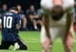 TOPSHOT - Argentina's forward #10 Lionel Messi celebrates after winning the 2026 World Cup football tournament semi-final match between England and Argentina at the Atlanta Stadium in Atlanta on July 15, 2026. (Photo by ROBERTO SCHMIDT / AFP)