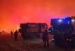 This screen grab taken from handout video footage released on July 17, 2026 by Spain's Military Emergencies Unit (UME) shows the military unit fighting a massive wildfire through the night in a sparsely populated part of the Aragon region in the country's northeast, after the blaze doubled in size overnight to scorch over 12,000 hectares. Photo: AFP