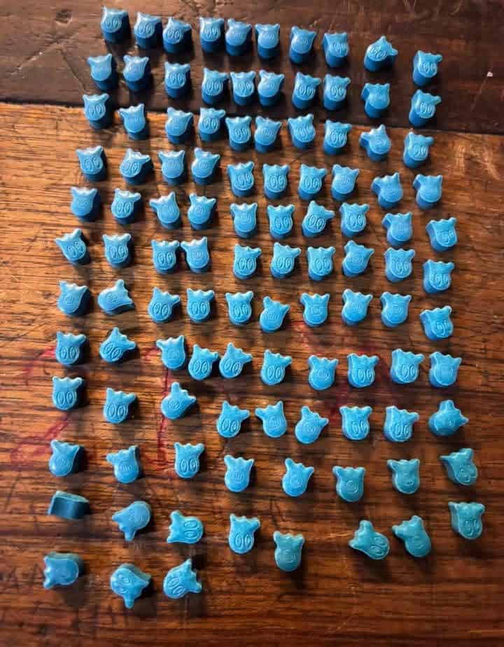 Ecstasy seized in latest Operation Prosper. Photo: SAPS/Facebook