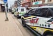 SAPS and emergency medical services at Langalibalele Street where the body of a newborn had been discovered. Photo Supplied