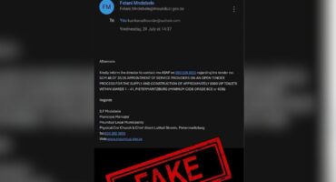 Msunduzi alerts businesses to tender scam email
