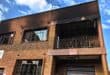 A photo of the outside of the flat after the fire had been successfully extinguished. Photo: Shorné Bennie